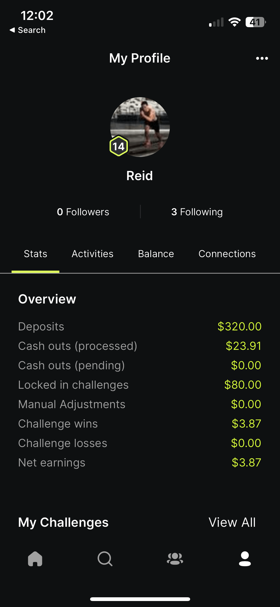 Stats Tab
